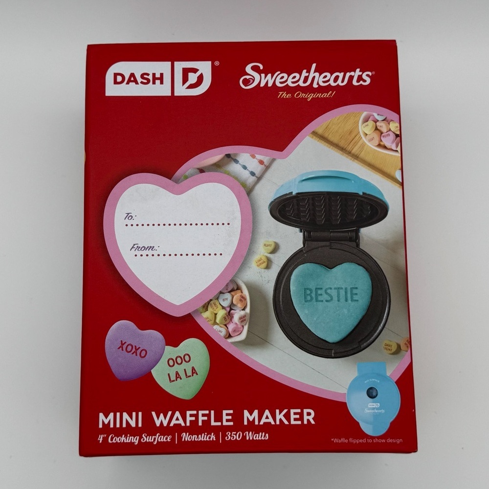 Dash Sweethearts Mini Waffle Maker Limited Edition